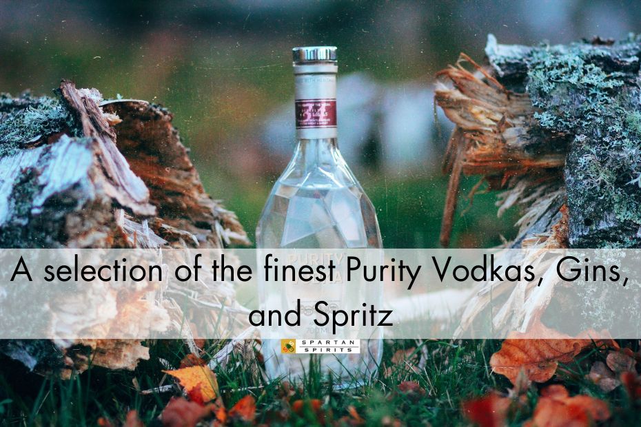 A selection of the finest Purity Vodkas, Gins, and Spritz